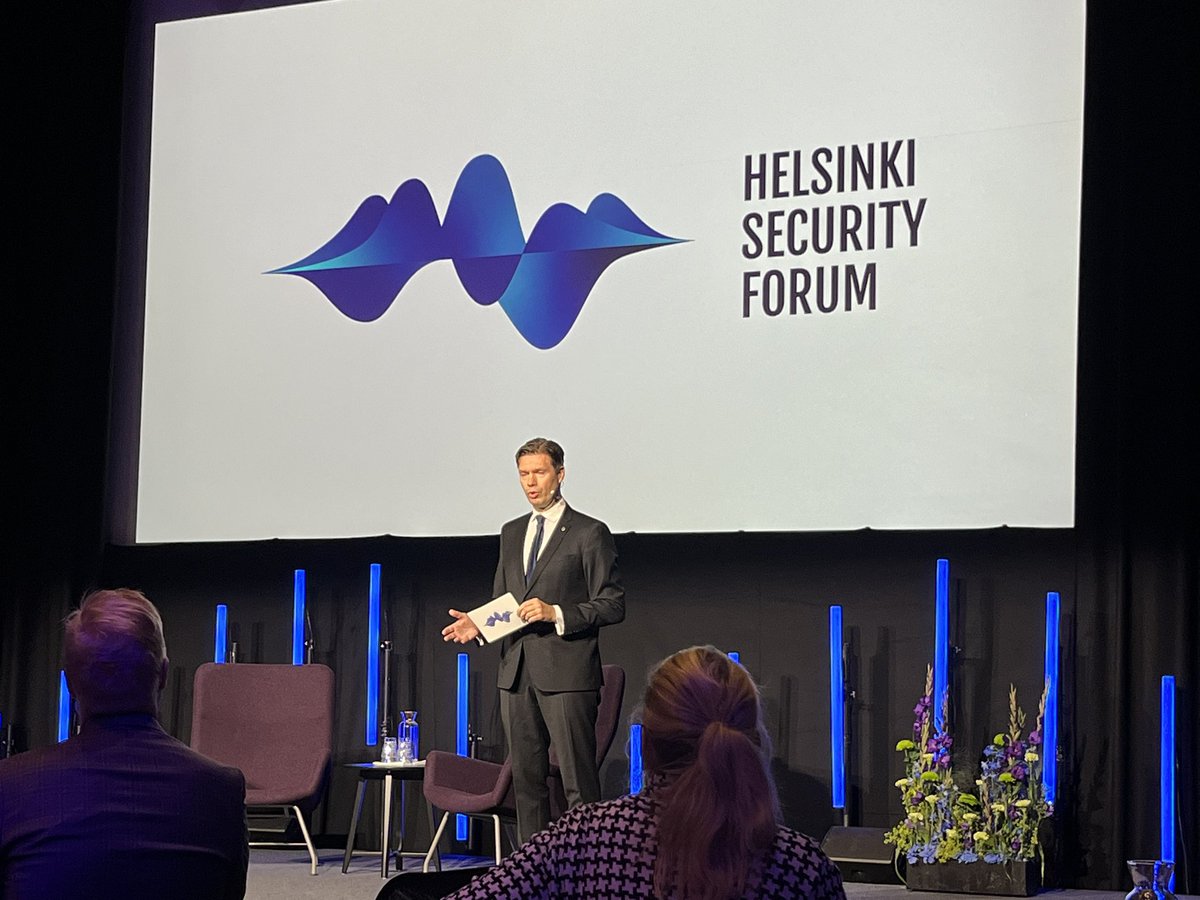 SwissAmbFIN's tweet image. Attending the opening session of the #HelsinkiSecurityForum #HSF @FIIA_fi with President of the Republic of Finland @alexstubb and looking forward to 3 days of insightful discussions on transatlantic relations and european security.