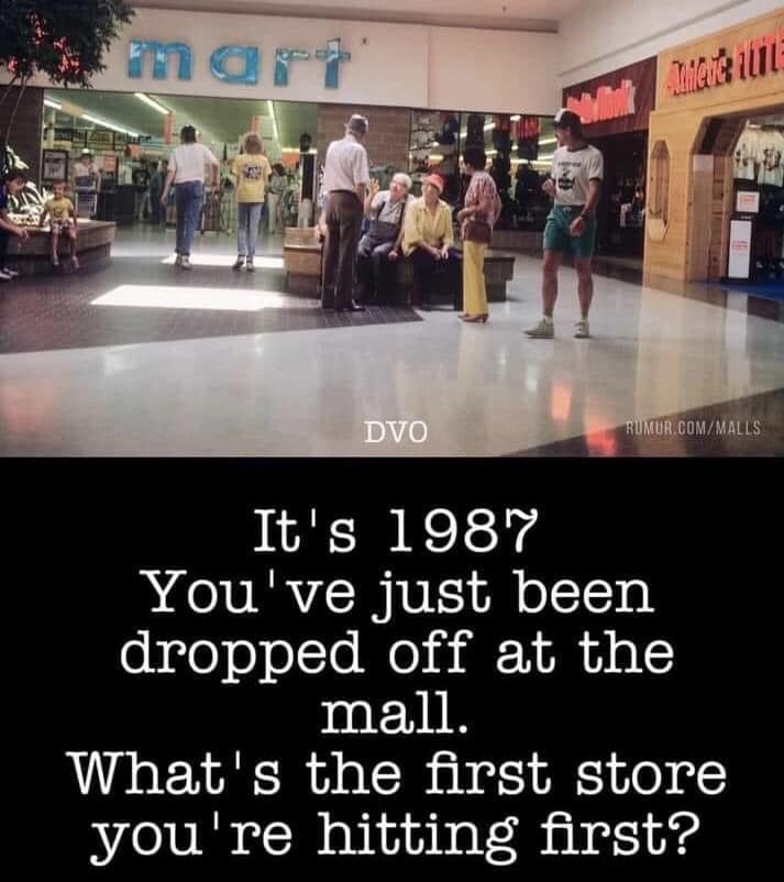 ECrowens's tweet image. #eighties #1987 #mall #malling #stores #retailstores #favoritestore #orangejulius #foodcourt #movietheater #movietheatre #shoestores #jeans #clothesstores #jewelrystores #giftshops