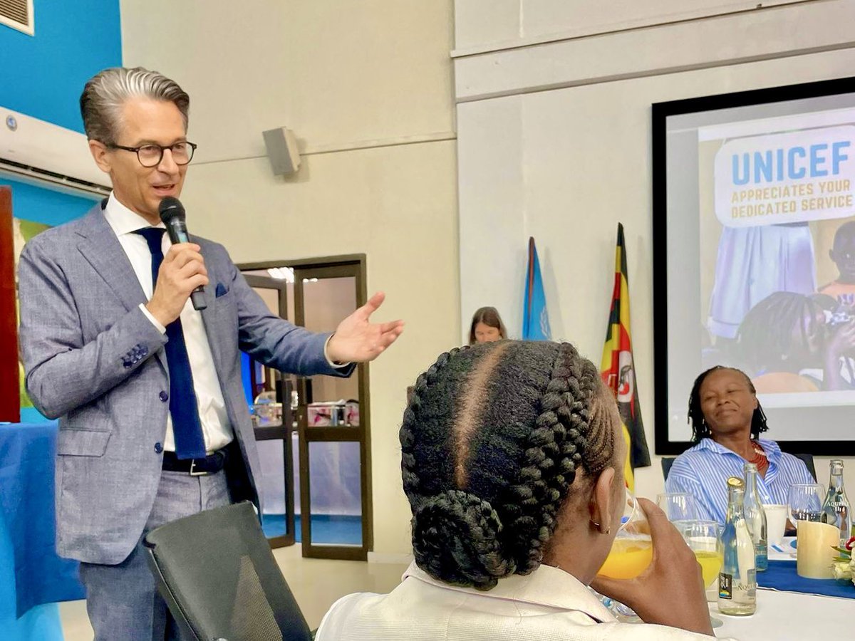 JanSadek's tweet photo. @UNICEFUganda Representative @Munir_Safieldin embodies @UNICEF’s motto “For every child” &amp; I thanked him today, for his impressive work in Uganda, as he is retiring from a long career of defending children’s rights. EU stands behind UNICEF in programmes such as @GlobalSpotlight. https://t.co/mJ8XstmATK