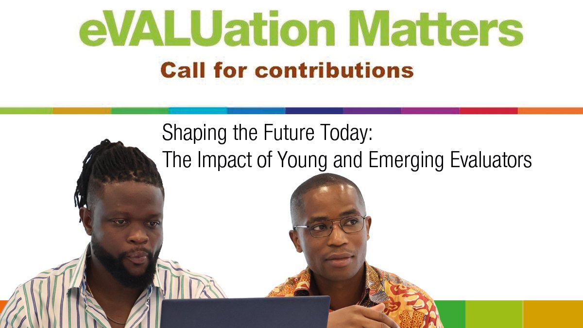 evaluationafdb's tweet image. #IDEV welcomes articles on the theme  &quot;The Impact of Young and Emerging #Evaluators&quot; #YEE for the next edition of its magazine &quot;Evaluation Matters&quot;  idev.afdb.org/en/document/ca…