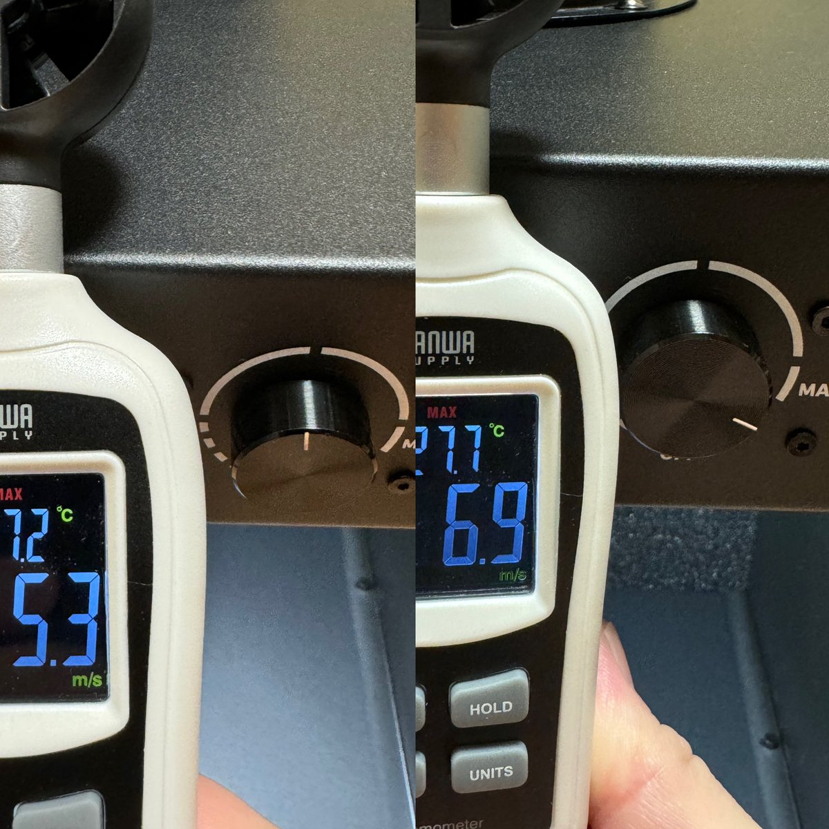 NITRO-BOOTH 450の試運転、めちゃめちゃ吸う！ダイヤル70％で