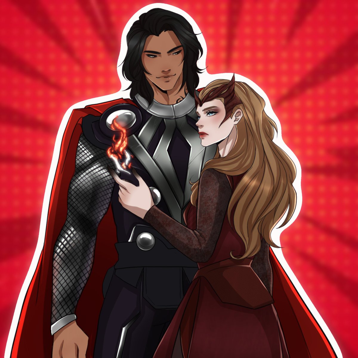 ✨Nesta as Scarlet Witch/Cassian as Thor✨
.
.
.
.
.
.
.