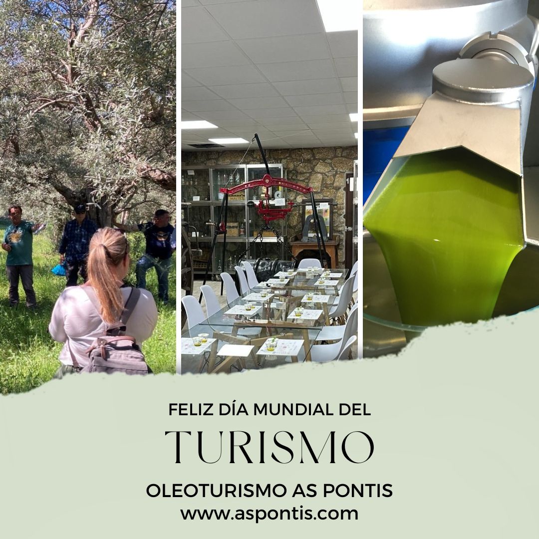 Feliz 🌍 𝐃𝐈𝐀 𝐌𝐔𝐍𝐃𝐈𝐀𝐋 𝐃𝐄𝐋 𝐓𝐔𝐑𝐈𝐒𝐌𝐎 🧭

Desde As Pontis apostamos por la dinamización de nuestra comarca a través del 𝓞𝓛𝓔𝓞𝓣𝓤𝓡𝓘𝓢𝓜𝓞.

#DiaMundialDelTurismo #WorldTourismDay #Oleoturismo
#SierraDeGata #TurismoSierraDeGata #TurismoExtremadura