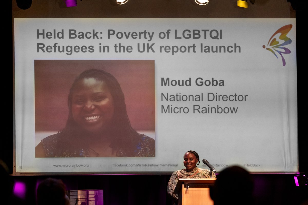 💜 Our National Director <a href="/MsMGoba/">Moud Goba 🏳️‍🌈</a> launched our next phase of growth and challenge: eradicating homelessness of LGBTQI people fleeing persecution by 2030.