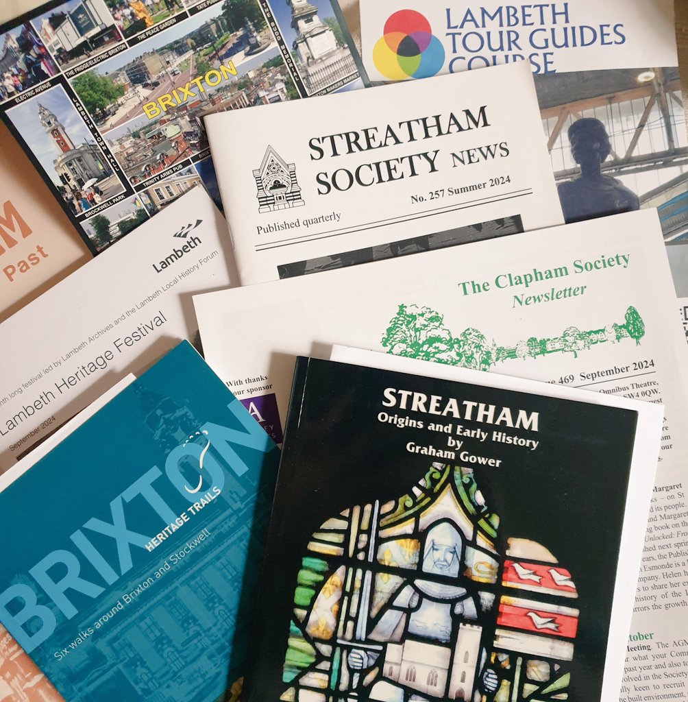 Alison Rae (@alisonmkrae) on Twitter photo Thank you Bill, Gillian & Trudy for introducing the #Lambeth History Forum, the work of Local Societies esp <a href="/BrixtonSociety/">Brixton Society</a>, <a href="/ClaphamSociety/">The Clapham Society</a> & <a href="/SocStreatham/">Mark Bery</a> to 2024 - 5 cohort of <a href="/GuidesLambeth/">Lambeth Tour Guides Association</a> Students yesterday evening. 👏👏
Super Stash of Goodies 🎁 👇 Thank you Bill, Gillian & Trudy for introducing the #Lambeth History Forum, the work of Local Societies esp <a href="/BrixtonSociety/">Brixton Society</a>, <a href="/ClaphamSociety/">The Clapham Society</a> & <a href="/SocStreatham/">Mark Bery</a> to 2024 - 5 cohort of <a href="/GuidesLambeth/">Lambeth Tour Guides Association</a> Students yesterday evening. 👏👏
Super Stash of Goodies 🎁 👇
