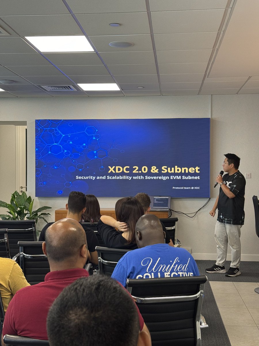 XDCInnovLabs's tweet photo. 🚀Happening Now at #XDCDevCenter
The moment we’ve all been waiting for is here! We’re excited to unveil XDC Network 2.0 Pre-Upgrade setting new standards for scalability, security, and interoperability in the blockchain world. Be part of the excitement as we take blockchain technology to the next level!
#XDC2Launch #BlockchainInnovation #XDCNetwork #HappeningNow #FutureofFinance
