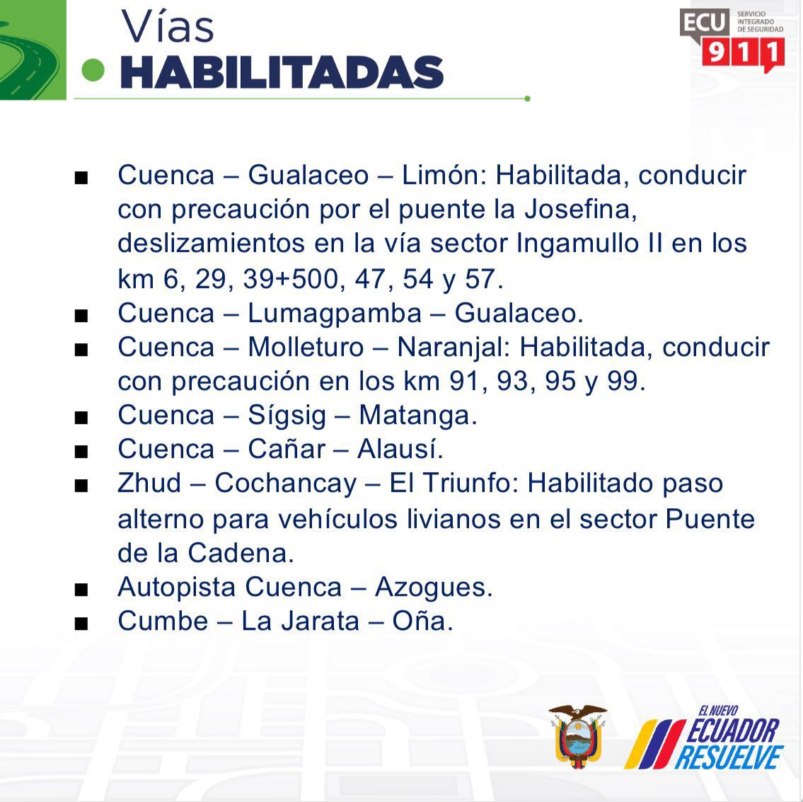 Coordinación Zonal 6 ECU 911 Austro tweet media