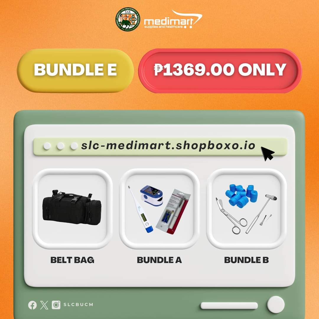 slcbucm's tweet photo. Don’t miss out! These offers are essential for your studies and future practice. Your journey to savings and success starts NOW! 

🛒 Place your orders today at https://t.co/QCaAM7rxgE! Pick-up is available at BUCM Building on weekdays.

#Medimart
#SLC
#STHAPA 🧡💚🖤 https://t.co/905mOoTOHT
