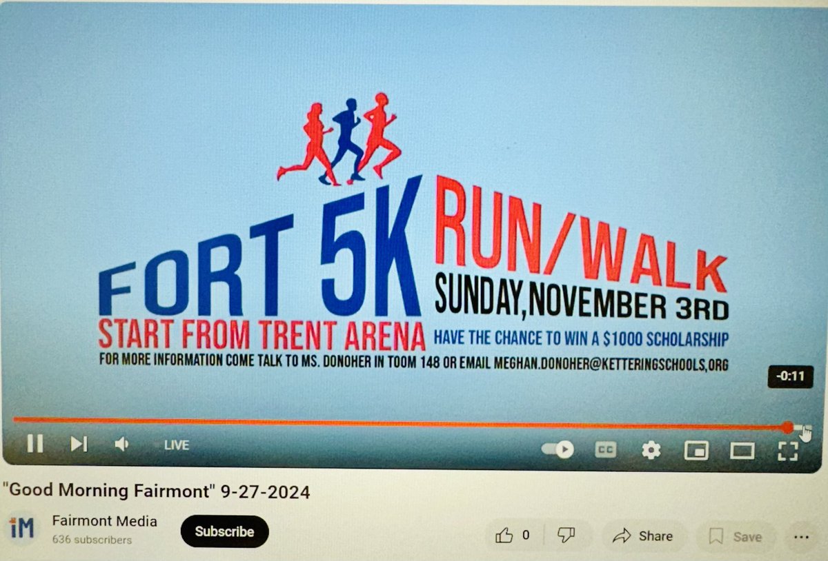 Fairmont Girls Basketball (@fairmontgb) on Twitter photo A huge shoutout to the Good Morning Fairmont crew and two of our juniors <a href="/BuskardLena/">Lena Buskard</a> <a href="/Chloerandall23/">Chloe Randall</a> as they shared information about the upcoming Fort 5K! Great job ladies! Make sure to sign up soon!
#Fort5K ๐ฉท
#WeAreFirebirds ๐
runsignup.com/Race/OH/Ketterโฆ A huge shoutout to the Good Morning Fairmont crew and two of our juniors <a href="/BuskardLena/">Lena Buskard</a> <a href="/Chloerandall23/">Chloe Randall</a> as they shared information about the upcoming Fort 5K! Great job ladies! Make sure to sign up soon!
#Fort5K ๐ฉท
#WeAreFirebirds ๐
runsignup.com/Race/OH/Ketterโฆ