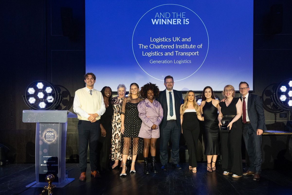 ciltuk's tweet photo. What an achievement for @Gen_Logistics as CILT (UK), Logistics UK and ilk agency picked up a win for Best Social Media Campaign and highly commended for Best Public Awareness Campaign at the Memcom Awards!
#GenerationLogistics #MemcomAwards #SocialMediaSuccess https://t.co/J9VrvaeiGT
