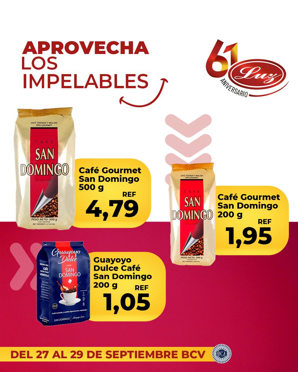 mercadosluzca's tweet photo. ¡Descuentos increíbles te esperan😎!

Visítanos y aprovecha los #IMPELABLES en nuestras sucursales del 27 al 29 de septiembre de 2024.

#Automercadosluz #Septiembre2024 #descuentos #promos https://t.co/fuJnyhad3k
