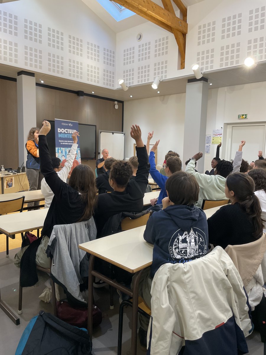 🧠🔍 #SLEDG24
Dans le cadre de l'événement Sur Les Épaules Des Géants, nous avons eu le plaisir d'animer l'atelier Docteur Menteur avec des élèves de 4ème et 3ème au Collège Les Ormeaux et au Collège Raymond Queneau ! 🎓✨

Le Docteur Menteur, imaginé par Science Action Norma ...