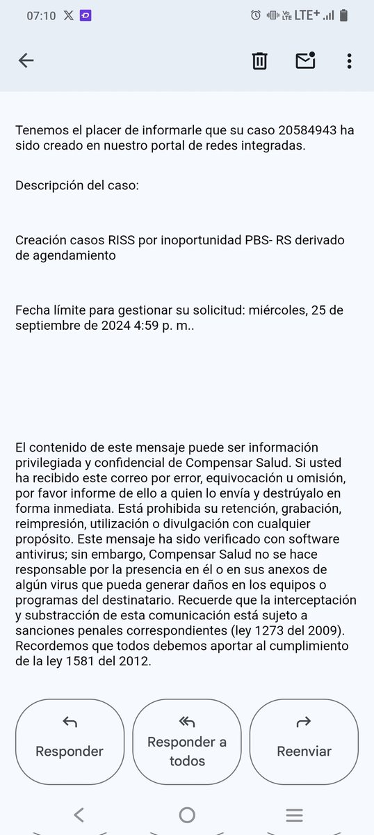 blackdragonrsc's tweet photo. Señores @Supersalud he venido gestionando a lo largo de estos días una cita médica con @Compensar_info . Inclusive con radicado y a la fecha... Ninguna respuesta favorable. Por lo tanto acudo a ustedes para que me ayuden por favor y pueda ser atendido. Porque jamás hay agenda... https://t.co/vZQZHY90bT