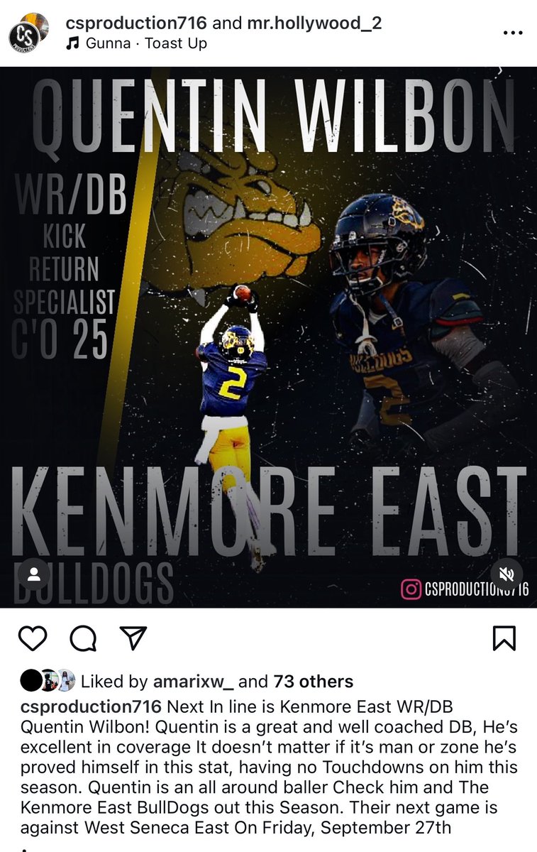6’1 175 football, basketball and track guy…runs a 10.8 100m in track…super coachable kid..Doesn’t have twitter.  Embraces competition, Hard Worker! Team player!