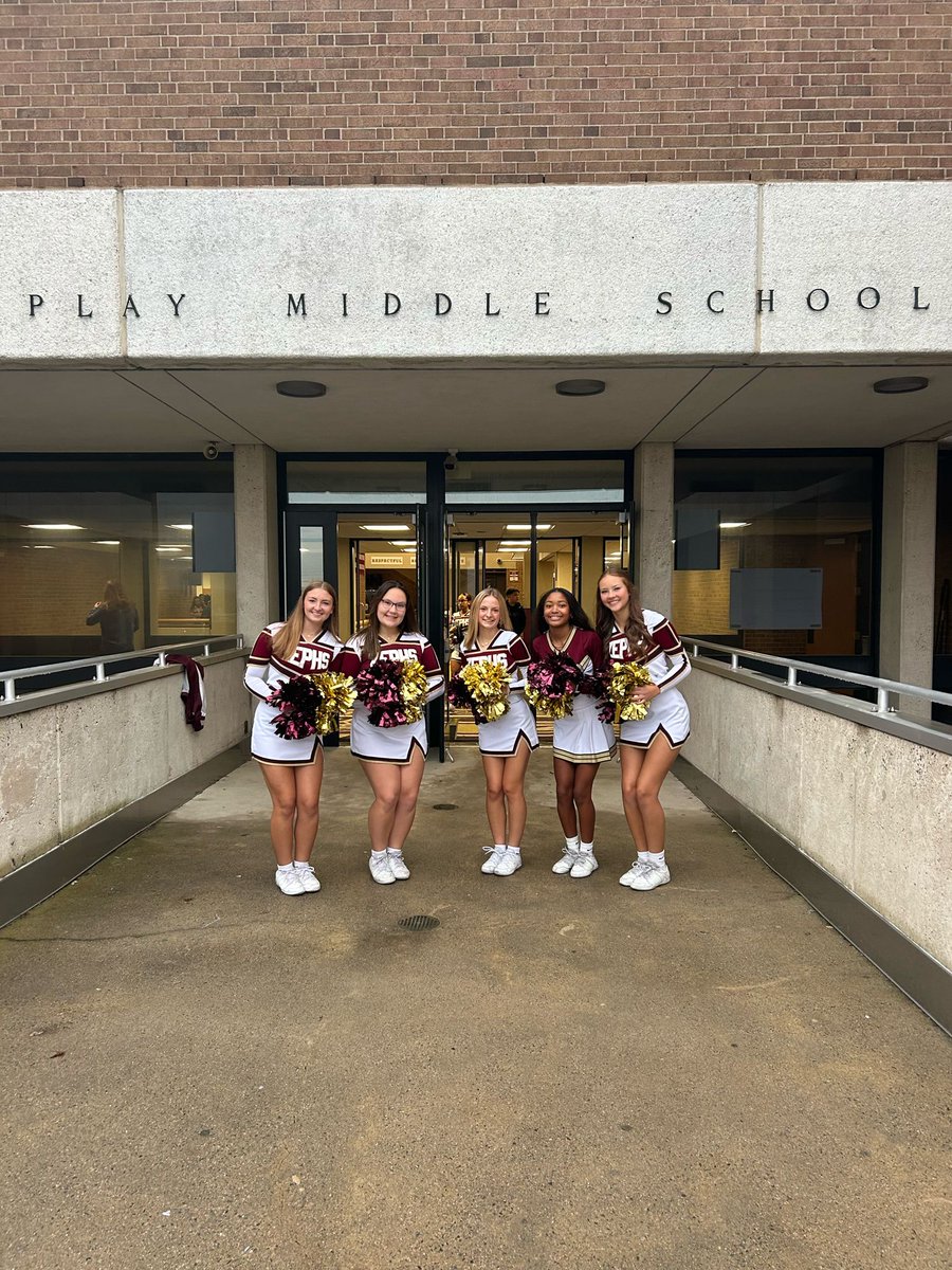 Thank you WHS cheering for Fist bump Friday at WCMS. Students were all smiles this morning.