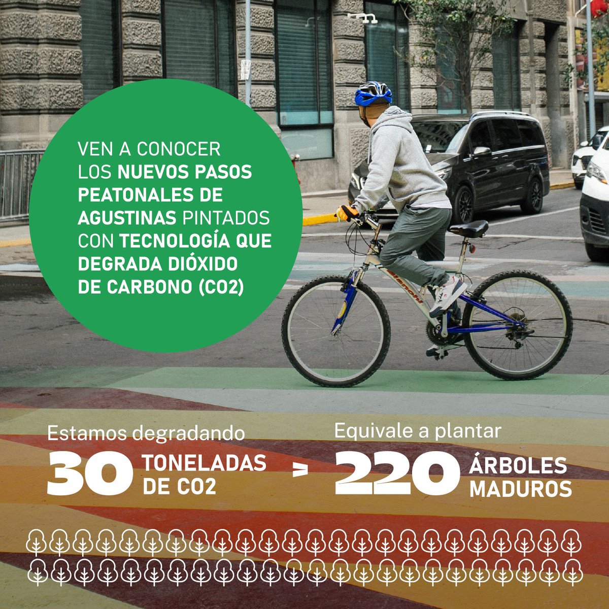 Hoy! #DiasinAuto 
Nos encontramos a las 13 y 14 hrs en Agustinas con Bandera para conversar sobre soluciones climáticas impulsadas por la tecnología junto a <a href="/GoogleChile/">Google Chile</a> 
¡Te esperamos! 🚲🌱💪🏻
#SantiagoCeroCarbono