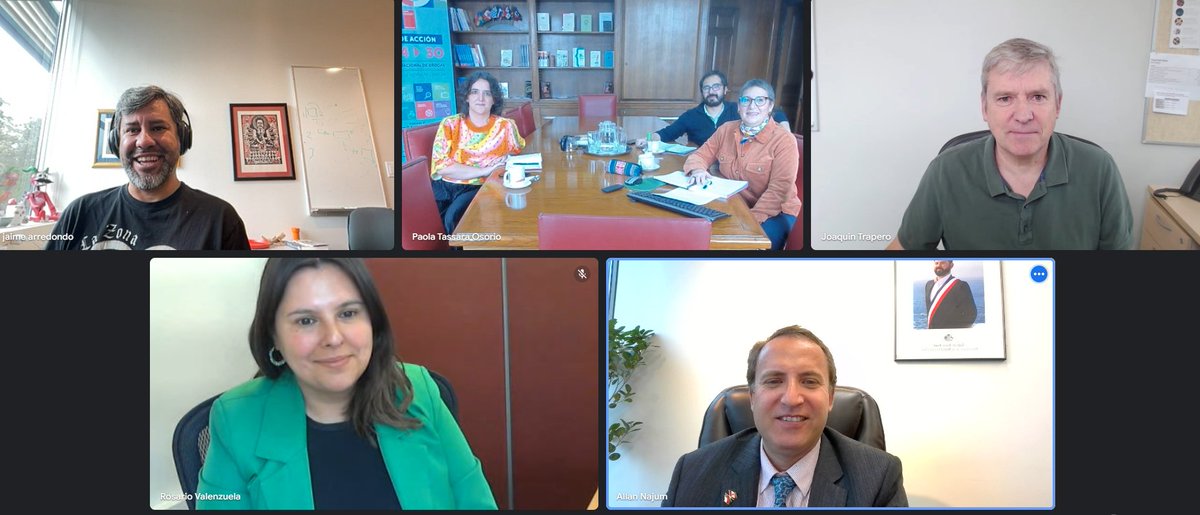 ✨Muy positiva reunión entre representantes de <a href="/Senda_gob/">SENDA</a> 🇨🇱  y  @UVic_CISUR 🇨🇦 para generar un trabajo conjunto sobre sistemas🤝colaborativos de #AlertaTemprana para la Prevención y Rehabilitación del Consumo de Drogas y Alcohol en #CentrosComunitarios