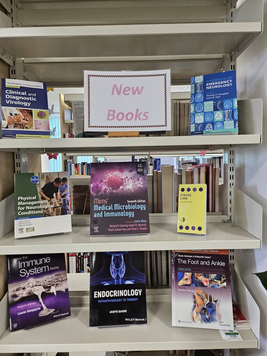 Some of the new books we have in the library right now. <a href="/WUTHstaff/">WUTH Staff</a> users can borrow up to 12 books at a time.