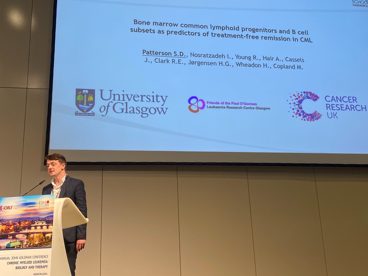 ESHaematology's tweet photo. Exciting data about CD26+CD35+ progenitor cells from Ram K. Thakur, a discussion from
@yu_mengge exploring the role of NK immune cells and @shaundavid01 with an exploration into the composition of BM immune cells to predict TFR.#ESHCML2024 #ESHCONFERENCES #CMLsm
@icmlf https://t.co/bt3tArvelt