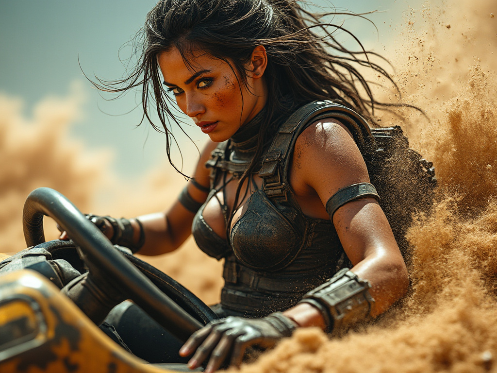 dainiusex7's tweet photo. QT your Wasteland Warrior art
"Wheels of Wrath: The Queen of Chaos"
#FuryInTheDust #ApocalypseRider #AIart #AIArtwork https://t.co/uUg6LEeTOh