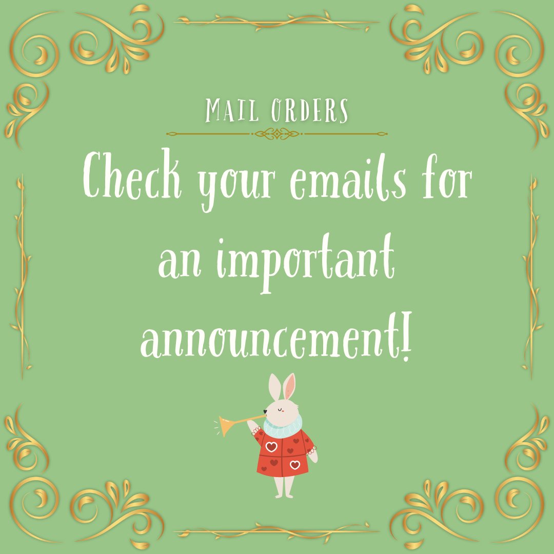 VynCSEph's tweet photo. Got a mail order? Check your emails for an important announcement! https://t.co/deI7hNgr5o