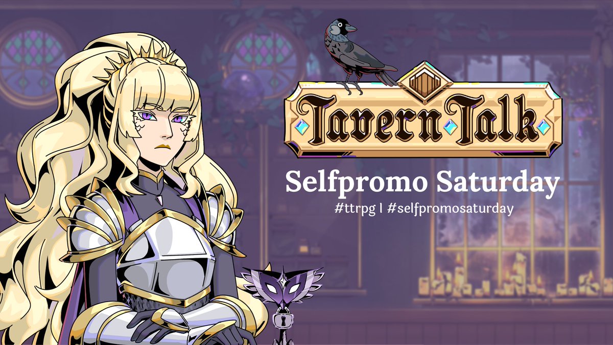 Greetings #selfpromosaturday!

Dear #ttrpg and #indiegames community, it's time again! Tell us what you're working on in the comments below! 👇

🎲Show us your project!

❤️Like | 🔄Retweet | 💬Interact 

Tavern Talk is out now on Steam: store.steampowered.com/app/2076140/Ta…