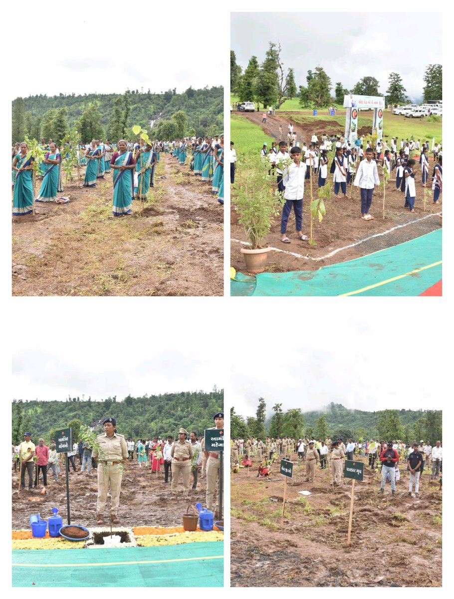 આજ રોજ શ્રી મુકેશ પટેલ, માન.રા.ક.મંત્રીશ્રી વન અને પર્યાવરણ, કલાઇમેન્ટ ચેન્જ, જળસંપતિ અને પાણી પુરવઠા તથા અન્ય પદાધિકારીશ્રીઓની ઉપસ્થિતિમાં ધરમપુર તાલુકાના વાઘવળ ખાતે “એક પેડ માઁ કે નામ” કાર્યક્રમમાં હાજરી આપી.<a href="/CMOGuj/">CMO Gujarat</a>  <a href="/revenuegujarat/">Revenue Dep. Gujarat</a>  <a href="/InfoValsadGoG/">Info Valsad GoG</a>