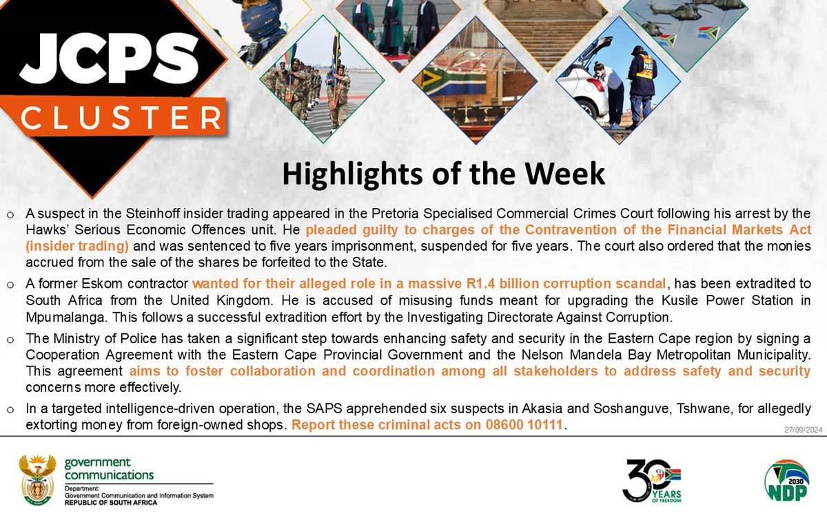 Justice, Crime Prevention & Security Cluster tweet media