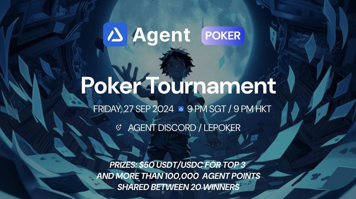 35 minutes to the start of our very first Poker Tournament!

Come join us:
app.lepoker.io/m/MWeK620