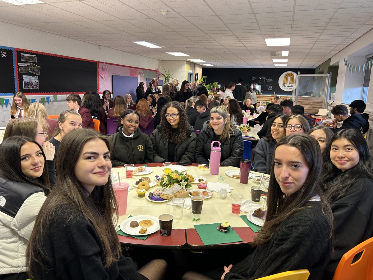 StMargaretsAcad's tweet photo. A big congratulations to the Caritas classes for hosting a highly successful S6 Coffee Morning! With fantastic prizes and all proceeds going to Macmillan Cancer Support. https://t.co/9ouRF0PCI9