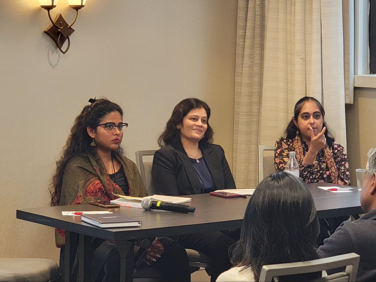 DrTanyaSaraiya's tweet image. Even though my pallu got messed up in our group pic (😩 sorry mom, it was rushed!) it was a dream come true to have the opportunity to discuss South Asian Trauma across the diaspora. We had the the BEST full house audience who even let me take a group shot. ✊🏽#ISTSS2024