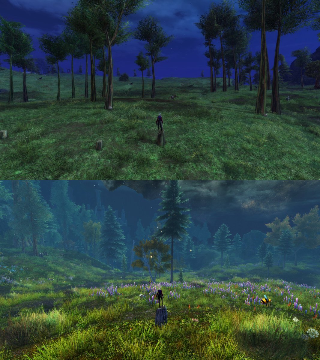 that_shaman's tweet photo. Twelve years of #GuildWars2 makes quite a difference https://t.co/JBtC0NURO9