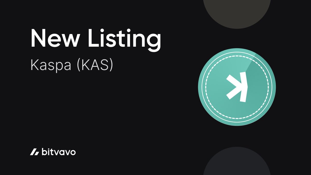 By popular demand, Kaspa is now on Bitvavo 🙌

 You can now find $KAS on our platform.    

Start trading it ➡️ shorturl.at/mSlTi