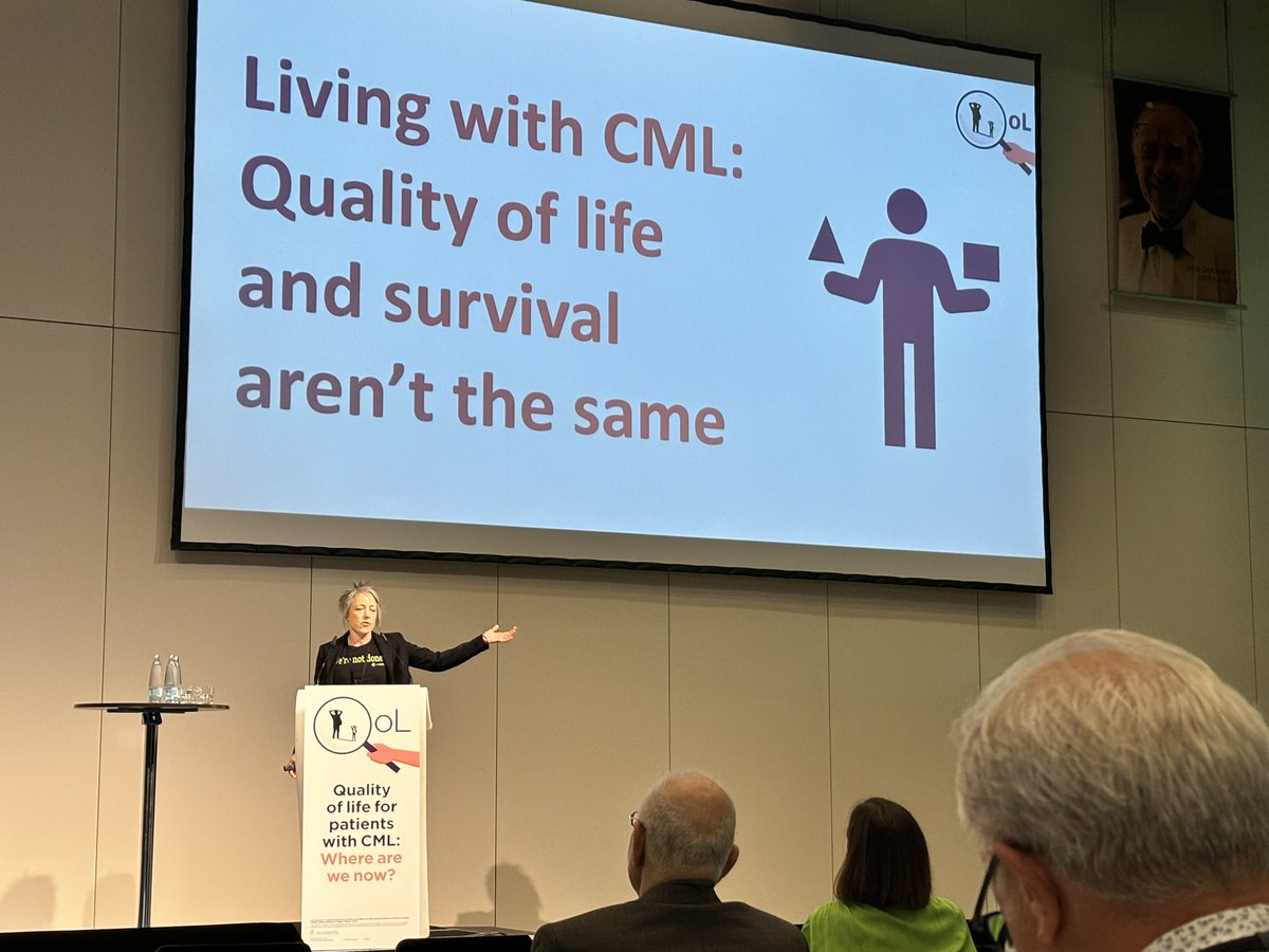 Viji Venkatesh 🇮🇳 وجی وینکٹیش (@vijivenkatesh) on Twitter photo Quality of Life is not the same as Survival says Lisa Machado and rightly so, <a href="/CdnCMLNetwork/">Lisa Machado</a>
speaks at the Satellite Symposium on Quality of Life for CML patients at the <a href="/icmlf/">International CML Foundation</a> #ESHCML2024 John Goldman CML Conference Quality of Life is not the same as Survival says Lisa Machado and rightly so, <a href="/CdnCMLNetwork/">Lisa Machado</a>
speaks at the Satellite Symposium on Quality of Life for CML patients at the <a href="/icmlf/">International CML Foundation</a> #ESHCML2024 John Goldman CML Conference