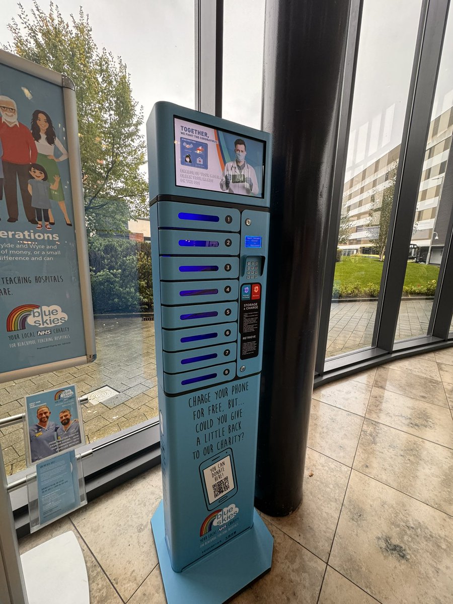 Blue Skies Hospitals Fund (@blueskiesfund) on Twitter photo Keeping you connected to your loved ones ! πͺ«πOur second FREE phone charger has just been installed at <a href="/BlackpoolHosp/">NHS Blackpool Teaching Hospitals ππ</a> π©΅ Keeping you connected to your loved ones ! πͺ«πOur second FREE phone charger has just been installed at <a href="/BlackpoolHosp/">NHS Blackpool Teaching Hospitals ππ</a> π©΅