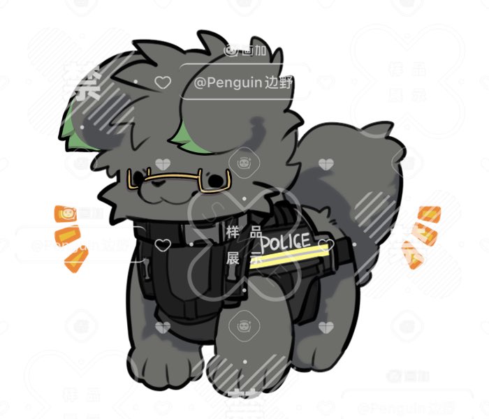 Penguinbianye's tweet photo. 自设毛毛。是黑狼。感谢@Nexus_Caramel 帮我约了好多可爱的稿，你是我永远的主人！ https://t.co/TC9LeFj2t1