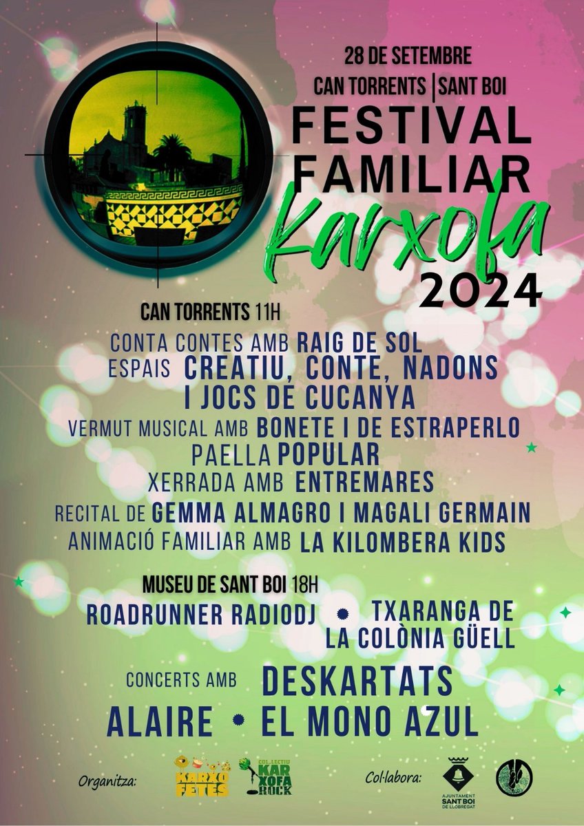📣Avis per els despistats!!!
🏴‍☠️Demà toquem al KarxofaRock 2024

📅 Dissabte 28 de setembre - Arrenca 18h
📍 Museu de Sant Boi de Llobregat
🔖 Gratis 
<a href="/deskartats/">Deskartats</a> + El Mono Azul + Alaire + DJ Roadrunner Radio Show 
Organitza : <a href="/karxofarock/">Karxofarock</a>
Us hi esperem!! 

Salut y ska!!!
A gaudir