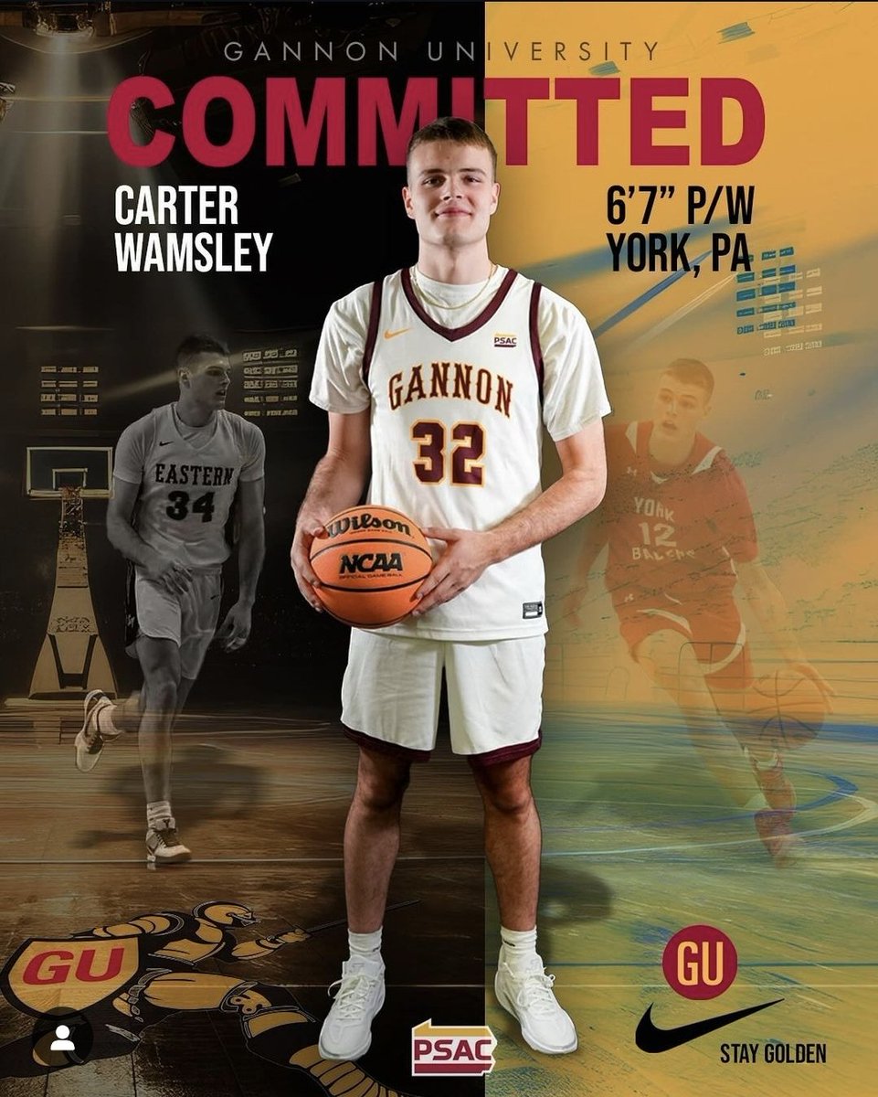 yorkballers's tweet photo. Congrats to 2025 York Ballers MHC Carter Wamsley 6 7 Point Wing Eastern York Hs- He Just Committed to Coach Bazzoli and the 2024 PSAC Champs Gannon University. 
@wamsley_carter #WhoDoYouTrainWith @bmmitochondrial @fourmcglynn1 @madehoops https://t.co/u2uVQFP3BW