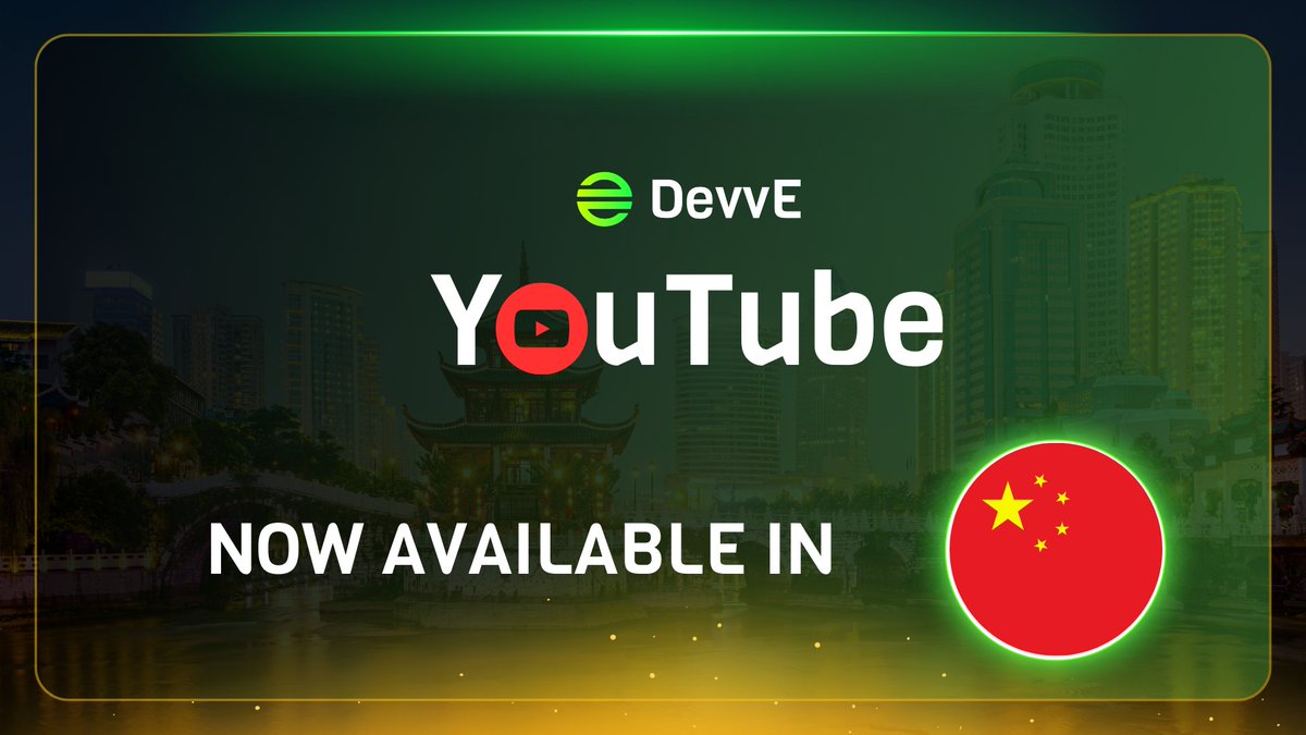 DevveEcosystem's tweet photo. 你好 😌
我们非常高兴地宣布,我们的中文YouTube频道现已上线。
如果你是中文社区的一员,热烈欢迎你,别忘了去看看我们现在提供的母语视频!
TLDR: We welcome our Chinese community to our YouTube with the videos translated to their native language.
https://t.co/co6QrdKU5E https://t.co/qgjEvphfmg