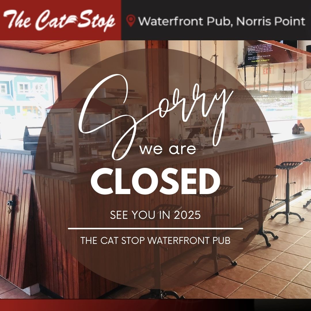 bontours's tweet photo. CLOSED FOR THE SEASON
We want to thank you all for another great season at The Cat Stop Waterfront Pub! We hope to see you in 2025 https://t.co/y1i0yWmSnh