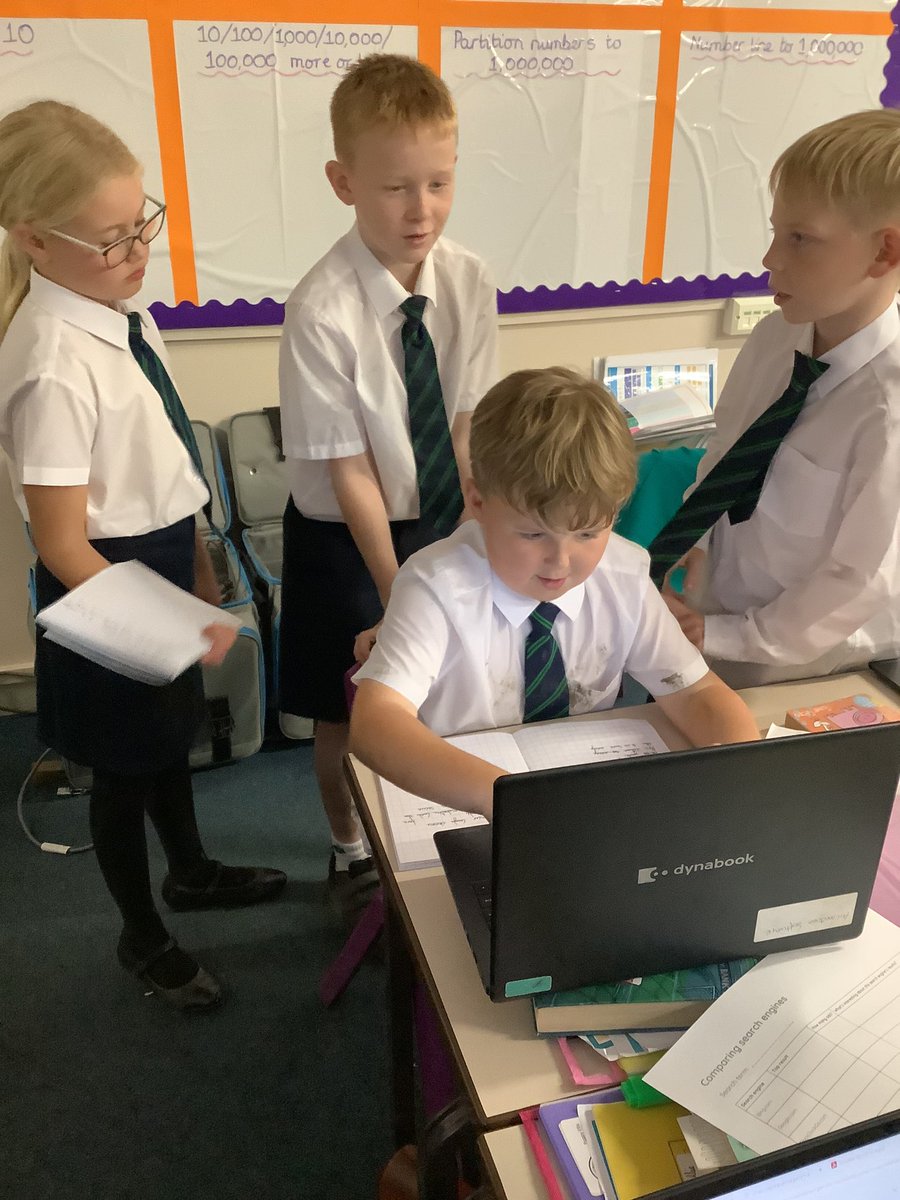 AckworthHoward's tweet image. Year 5 have continued to develop their computing skills this week, comparing a range of search engines and refining their searches to ensure they find specific information. Excellent team work year 5! #AckworthHowardComputing