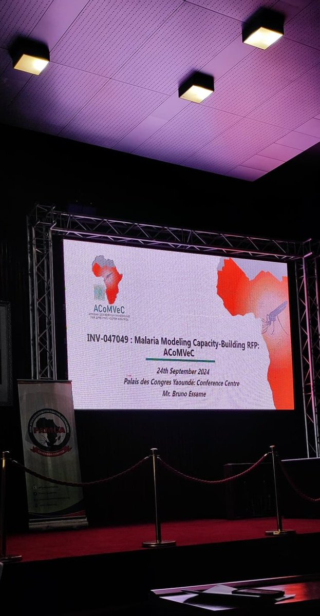 CameroonPamca's tweet photo. The Oral Session2 of the Conference entitled "#Modeling &amp; #VectorControl" was entirely dedicated to @cam_crid ACoMVeC Team. An amazing  Session where Researchers used a series of Presentations to Show the Catalytic Role that Modeling plays in Controlling #VBDs

#PAMCACameroon2024 https://t.co/oh0PgnsY1x