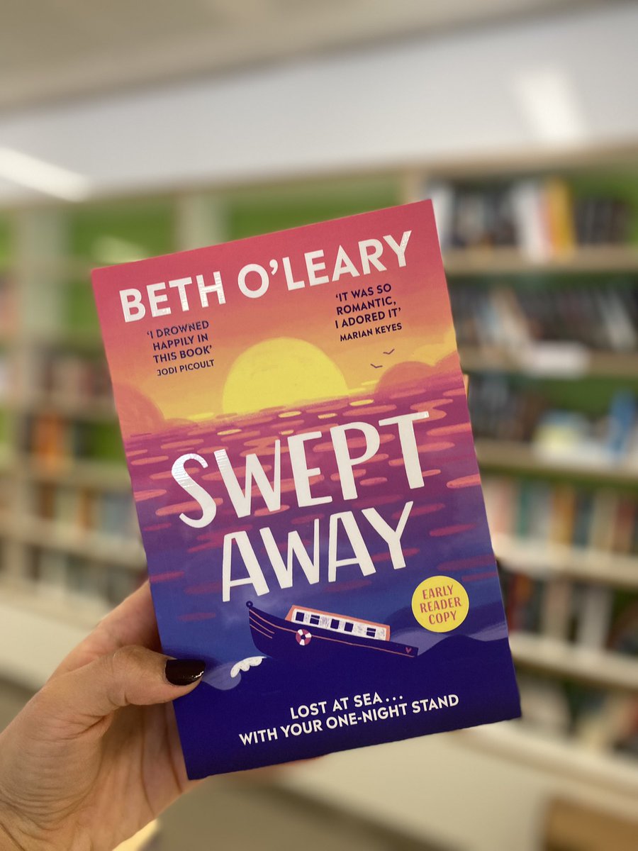 ellakroftpatel's tweet image. An epic cover for an epic love story - so excited to see these utterly gorgeous proofs of Beth O’Leary’s  #SweptAway landing in the office this week! 😍🌊 @QuercusBooks