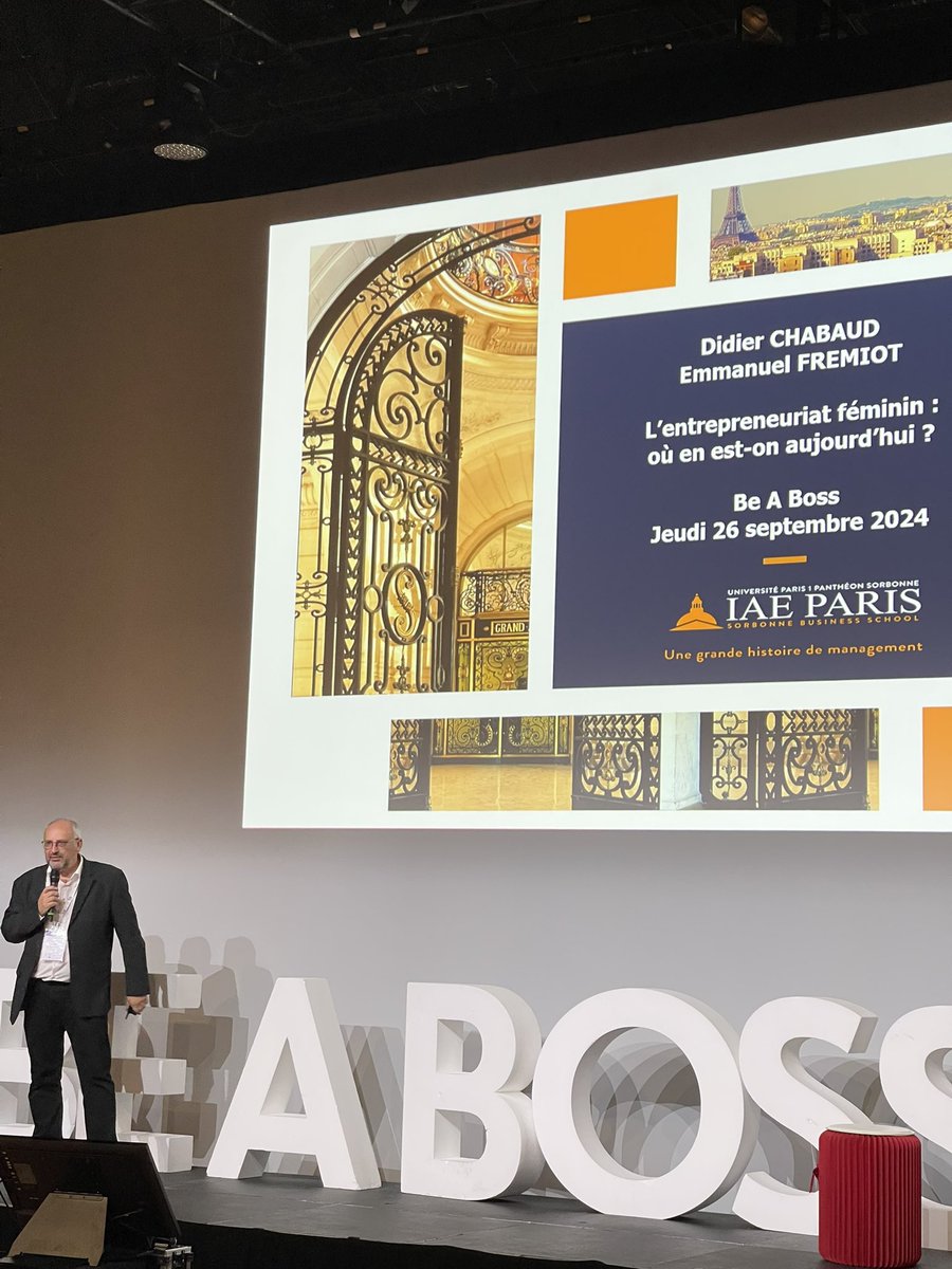L’IAE Paris-Sorbonne x Be a Boss 🟰 un partenariat qui valorise l’entrepreneuriat féminin !

L’occasion de : 
▪️ découvrir les pitchs des 18 finalistes 
▪️ présenter notre MBA Entrepreneuriat 
▪️ rencontrer Didier Chabaud et Emmanuel Frémiot, jurys du @BeABossTour 2024 !