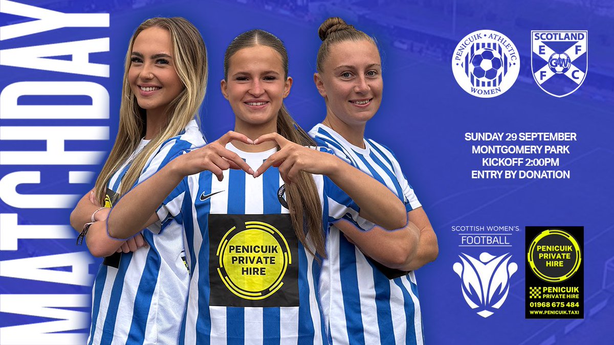 PenicuikAthWFC's tweet photo. Sunday sees us finally get the league season underway as we host East Fife Development at Montgomery Park!

We’d love to see you there! 

The action gets underway at 2pm with entry by donation! https://t.co/ZyzczJw5p4