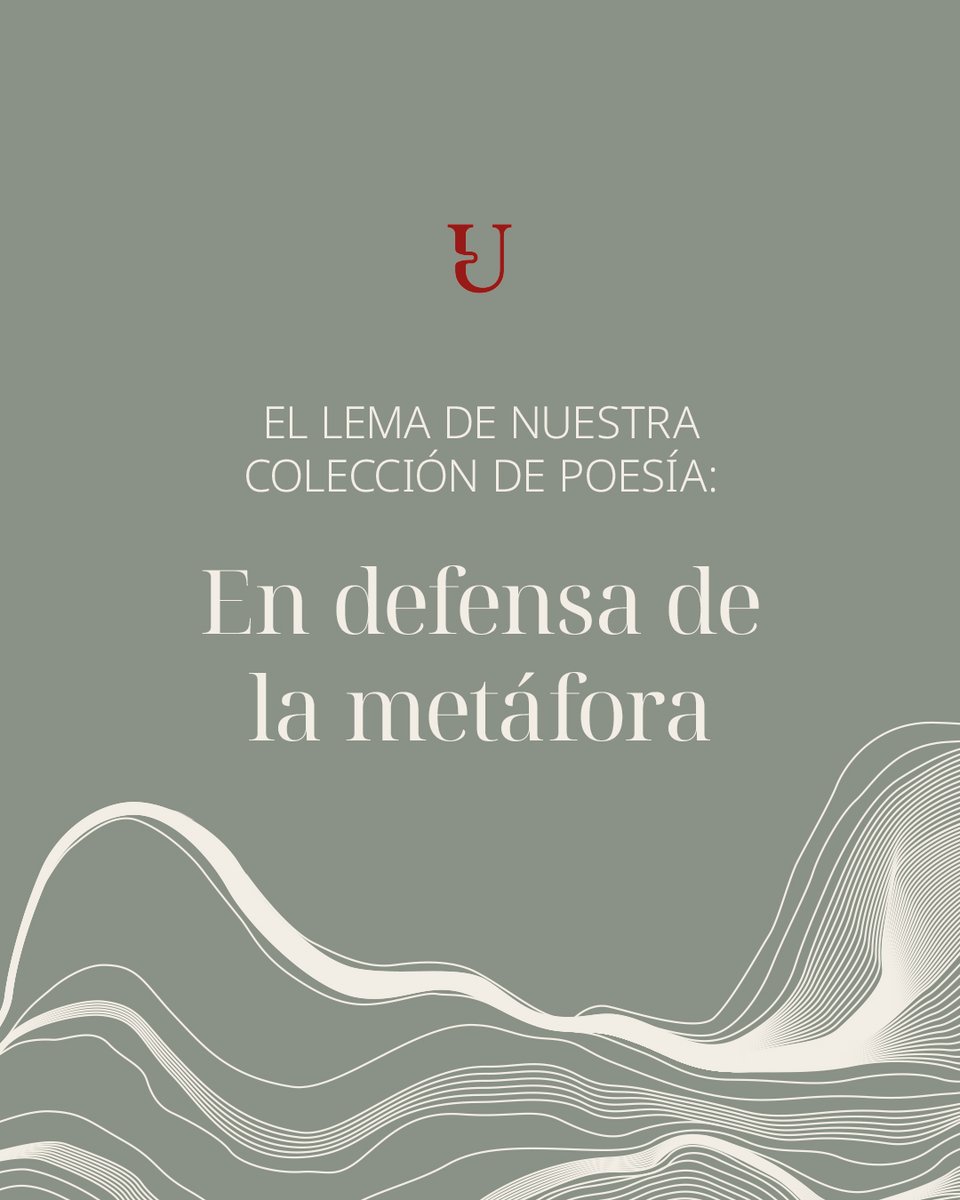 Las nuevas formas de conectar las cosas que descubre el poeta crean mundo, lo amplían. En los tiempos que corren necesitamos más que nunca ofrendas de nuevas formas de conexión. Por eso editamos poesía metafórica con tantas ganas. 📖