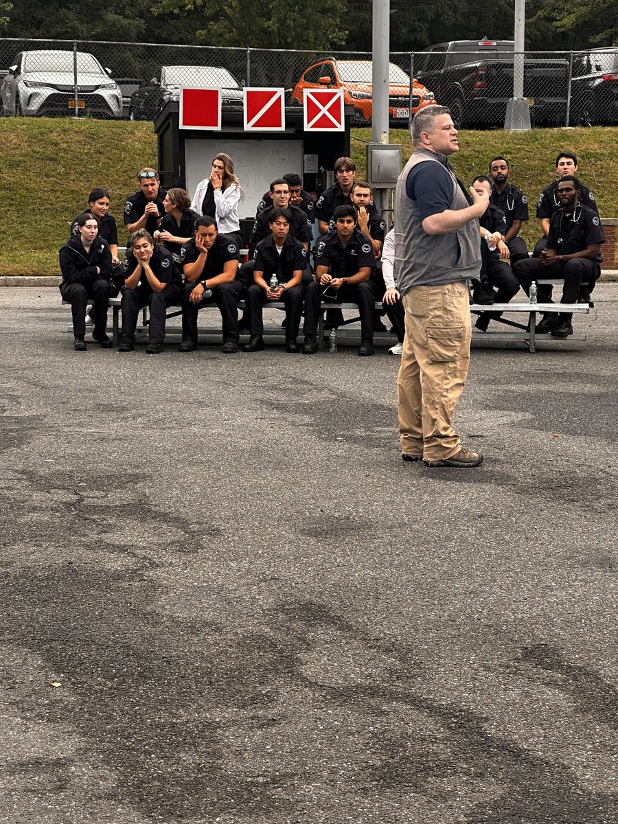 ZuckerSoM's tweet photo. 🚨 Ready for action! Our first-year med students are taking their EMT training to the next level today! 

From bus bombings to HazMat incidents, they’re preparing for any emergency. 🏥🩺
 #ZuckerMed #FuturePhysicians #EMTTraining #MCIDAY https://t.co/f1C67BZ3LC