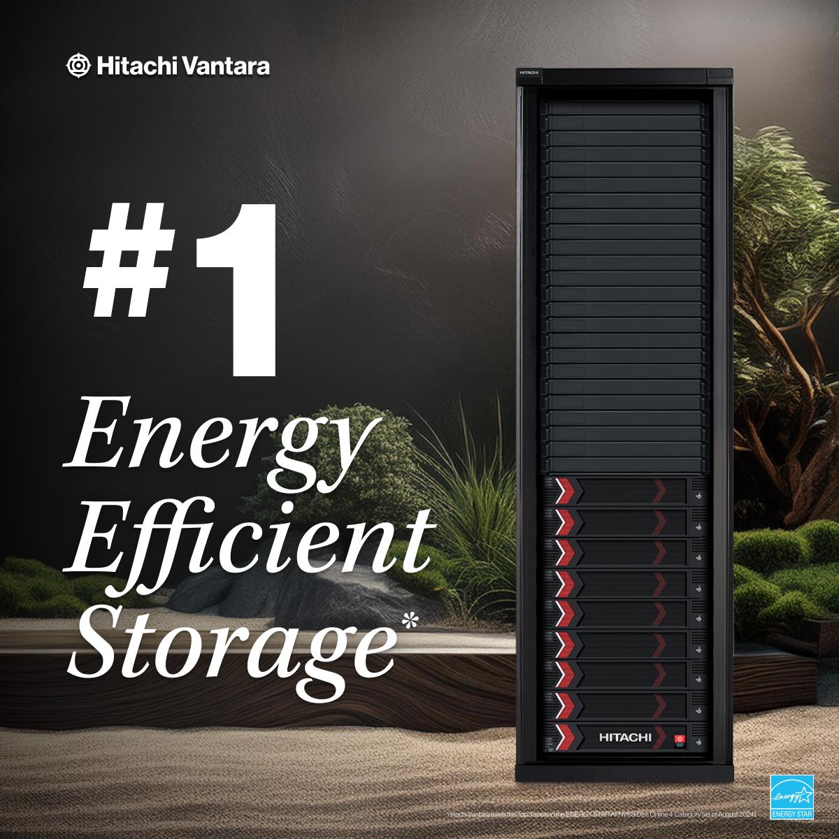 brookeohare's tweet photo. More Storage Power. Less Energy Cost. Blocks and Files dives into Hitachi Vantara's leading energy-efficient #DataStorage – recently ranked #1 in ENERGY STAR’s All NVSS Disk Online 4 Category.  Discover what this means for your business: https://t.co/OzbFrnVceD #Sustainability https://t.co/cVYkDgVfP5