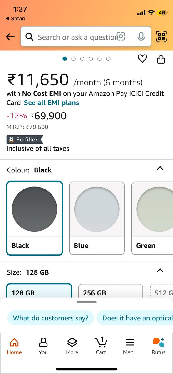 AmitTiwari725's tweet photo. iPhone 15 (128 gb) same phone with different MRP, see how they are scamming and low is watching with popcorn.

@amazonIN @Flipkart @jagograhakjago @consumerforum_ https://t.co/hlpQBA3Nxs
