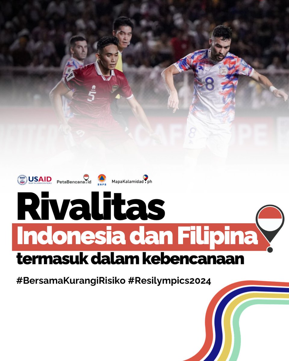 petabencana's tweet photo. Indonesia dan FIlipina selalu memiliki rivalitas dalam berbagai hal, mulai dari olahraga sepak bola dan basket, hingga di bidang kebencanaan. 

Sejauh mana rivalitasnya? 

[Thread]

#InternationalDRRDay #BulanPRB #Resilympics2024 https://t.co/SmnVH408Py